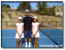 Behrens with STAR Students. Did someone say "Tennis Scholarship"?